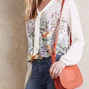 Anthropologie Meadow Rue Floral Top
